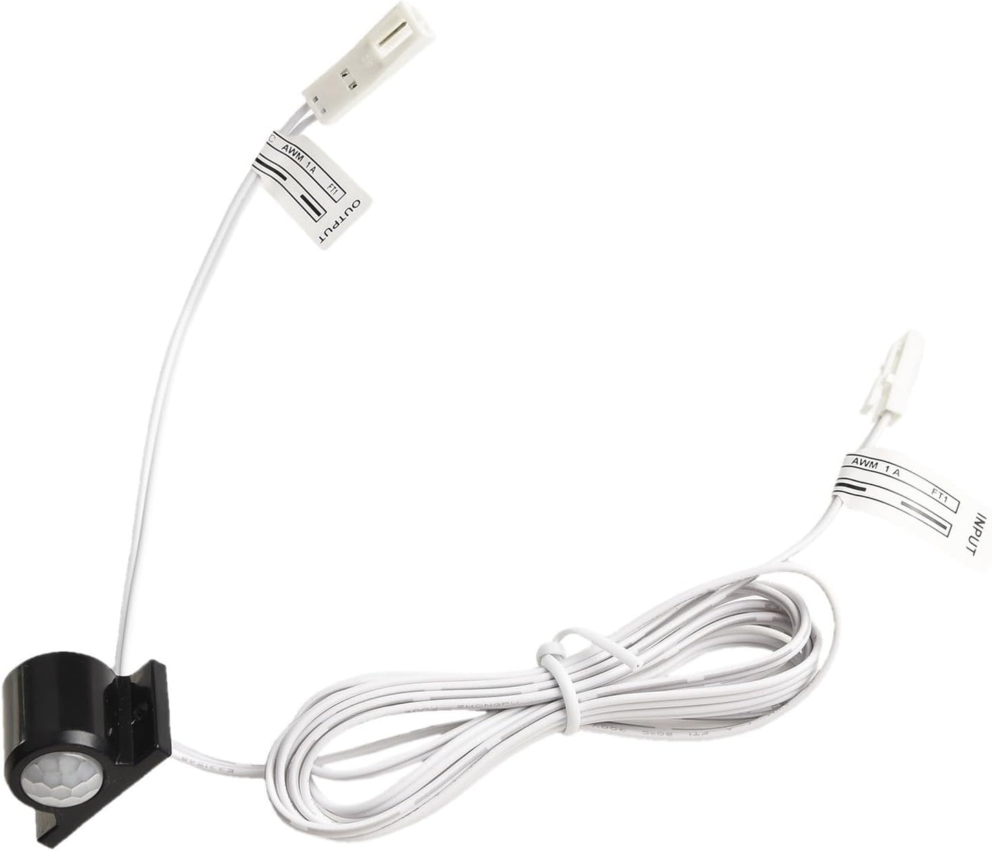 Infrared Motion Sensor Switch for 12V Light Strip, Auto On/Off for Stair, Corridor and Attic Lighting (Black)