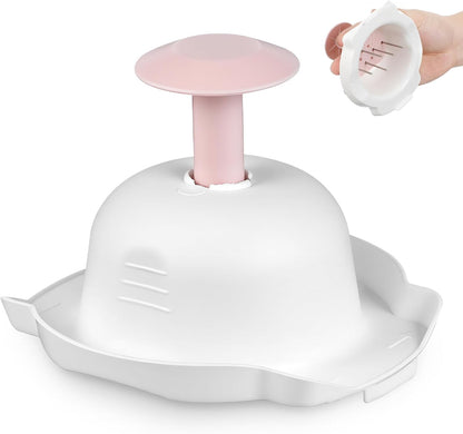 Kichvoe Pink Mandoline Slicer Guard Mandolin Hand Guard Safety Protector | 4.53×3.43 Inch Universal Slicer Hand Guard, Anti-Cut Finger Protector for Vegetable, Fruits, Safe for Beginner & Elderly