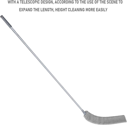 100" Retractable Gap Dust Cleaner Cleaning Tools, Under Appliance Cleaning Gadgets, Microfiber Gap Duster, Underneath Cleaning Tools for Fridges, Couch, Stove, Bed, Furniture