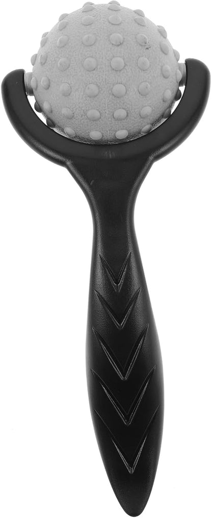 Handheld Massage Roller Stick with Deep Tissue Massage Balls for Relief and Muscle Knot Release for Back Legs Neck Compact Travel-Friendly Stretching Tool for Home and Office
