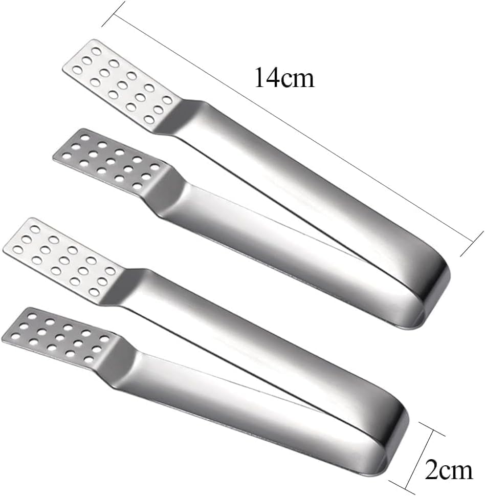 3Pcs Silver Tea Bag Squeezer Stainless Steel Tea Bag Tongs Tea Bag Strainer Clip for Loose Tea Loose Leaf Gripping Ice Cube, Tea Bag Sugar, Tea Strainers and Filters, Tea Accessories, Tea Filters