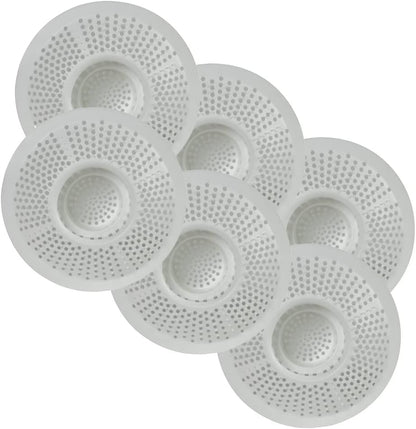 Hairstopper Drain Cover Hair Catcher for Shower and Bathtub, Protects Against Clogs Without Blocking Water Flow, White, 3 Pack | Protects Against Clogs Without Blocking Water Flow, Fits Most Standard Size Shower and Bathtub Drains, 3 Pack