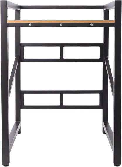Washer Dryer Stacking Rack Stand, 25.6" Wide Over the Washer and Dryer Storage Shelf, Heavy Duty Washing Machine Shelf with Height Adjustable Shelves for Laundry Room, Bathroom, 661lbs Load Capacity