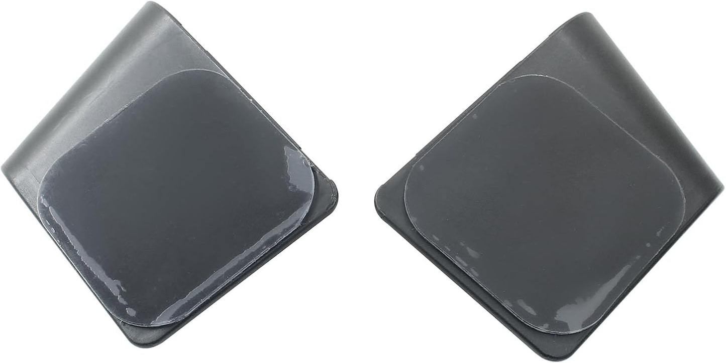 Hitefu 6 Pairs Pot Lid Organizer for Cabinet Door, Black | Adjustable, Wall Mount, Pan Lid Holders, For Kitchen