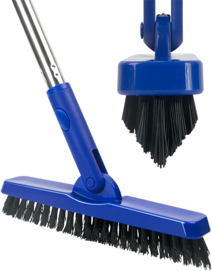 CELOX Grout Brush with Long Handle, Tile Grout Cleaner Brush for Tile Floors, for Shower Tile, for Cleaning Grout