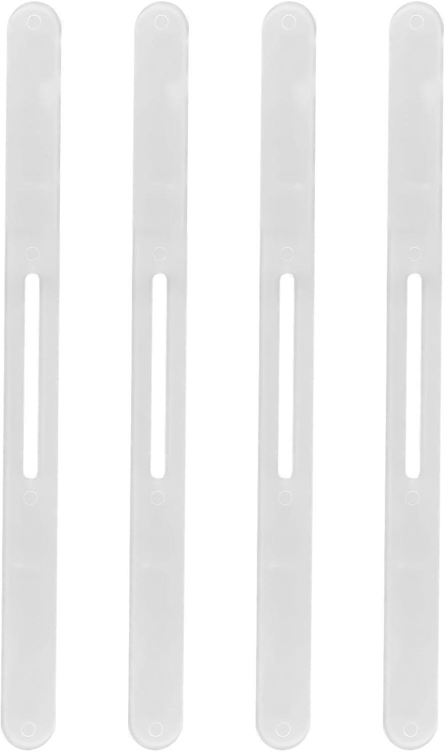 BOXOB 4pcs Replacement Strips for Bedsheet Holder, Transparent Plastic Bedsheet Holder Strips Keep Sheets Firm Tight Bed Sheet Locks Corner Strap Holders for Mattress Protectors Bedding Blankets