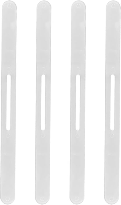 BOXOB 4pcs Replacement Strips for Bedsheet Holder, Transparent Plastic Bedsheet Holder Strips Keep Sheets Firm Tight Bed Sheet Locks Corner Strap Holders for Mattress Protectors Bedding Blankets