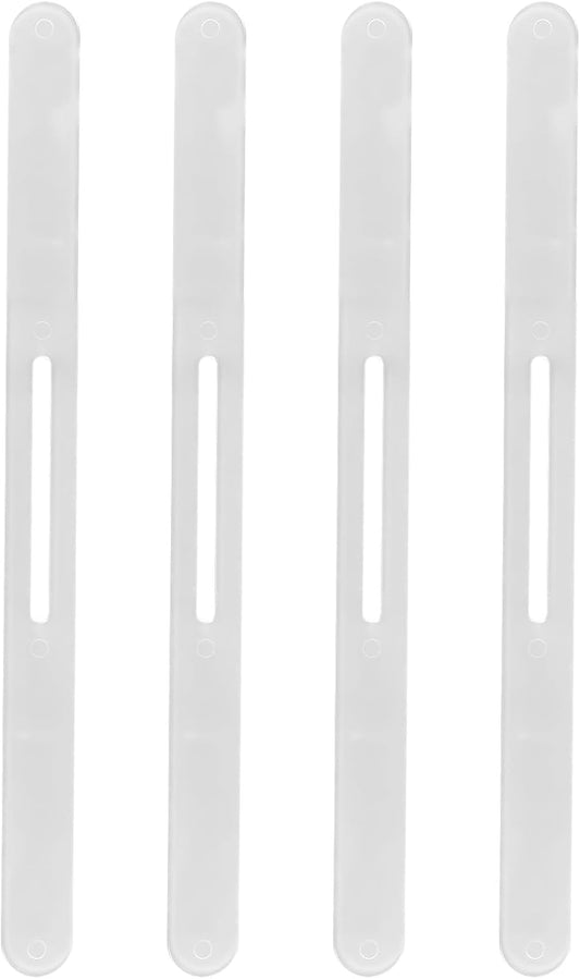 BOXOB 4pcs Replacement Strips for Bedsheet Holder, Transparent Plastic Bedsheet Holder Strips Keep Sheets Firm Tight Bed Sheet Locks Corner Strap Holders for Mattress Protectors Bedding Blankets