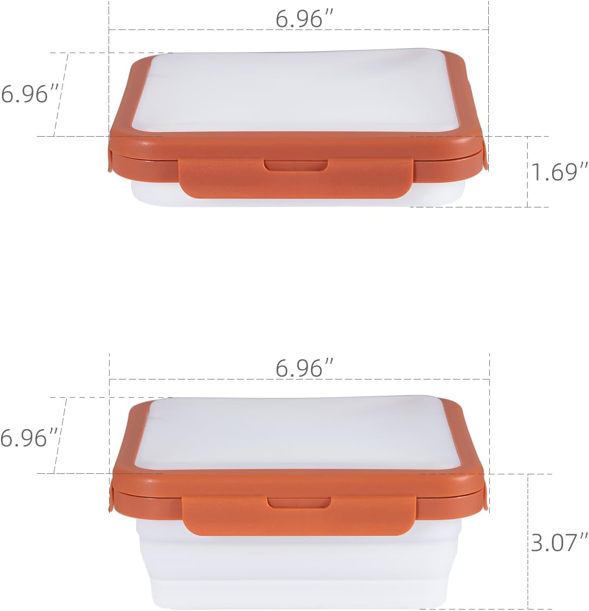Reusable Silicone Food Storage Container with Lid Avocado Saver, Onion Keeper, Silicone Kitchen Organizers for Fridge