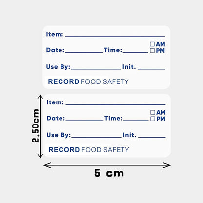 GSHLLO 1000 Pcs 2.5 x 5 cm Self Adhesive Food Rotation Labels Removable Food Container Stickers Meal Prep Date Stickers Canning Jar Storage Bin Labels Kitchen Pantry Organization Label