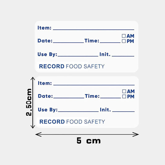 GSHLLO 1000 Pcs 2.5 x 5 cm Self Adhesive Food Rotation Labels Removable Food Container Stickers Meal Prep Date Stickers Canning Jar Storage Bin Labels Kitchen Pantry Organization Label