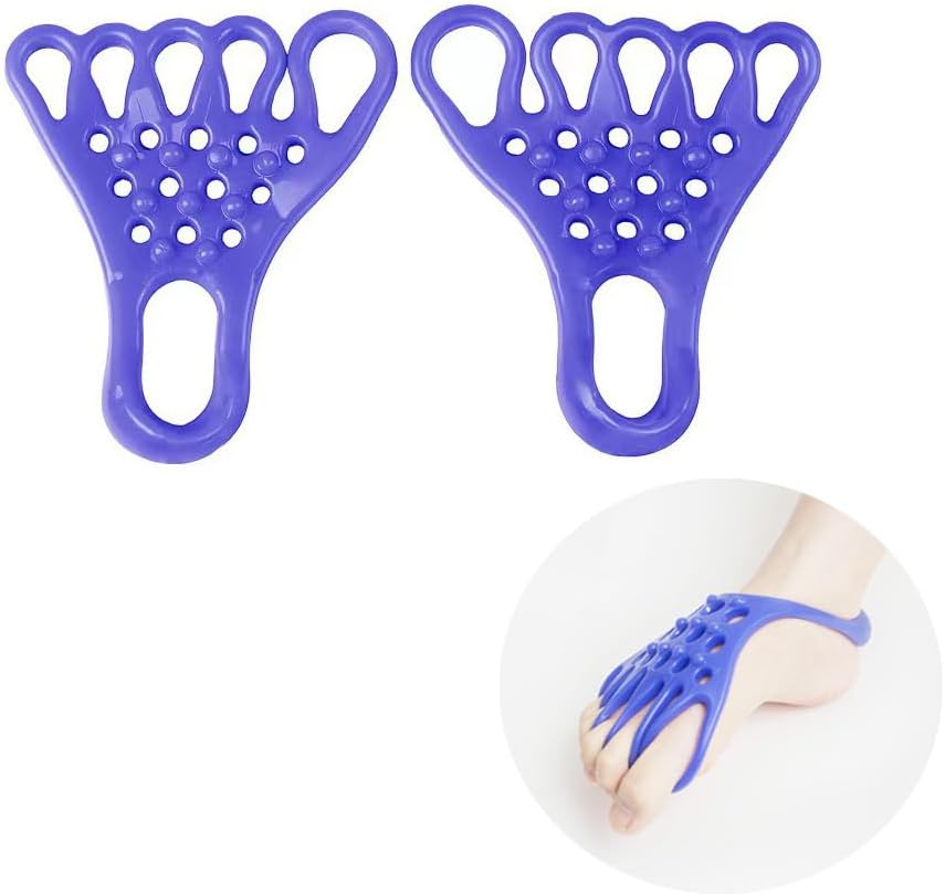 Yoga Toe Stretcher Heel Foot Stretch Gel Band 5 Toes Separator Spacer Corrector Spreader Straightener for Fitness Bunion Relief Overlapping Hammer Toes Hallux Valgus Bunionette Relief