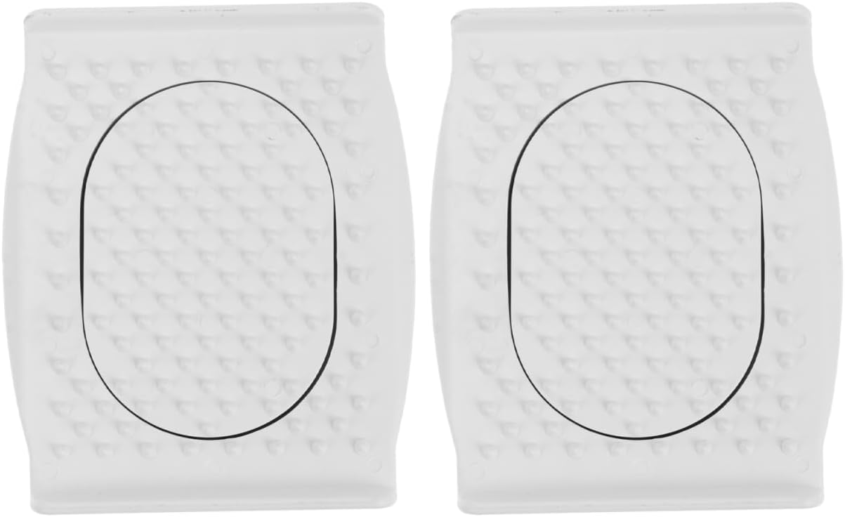 Hemoton Food Safety Holder for Mandoline Slicer Set of 2 Plastic Finger Guard for Vegetable Cutting and Grating Kitchen Gadgets 3.74X2.95X1.18In