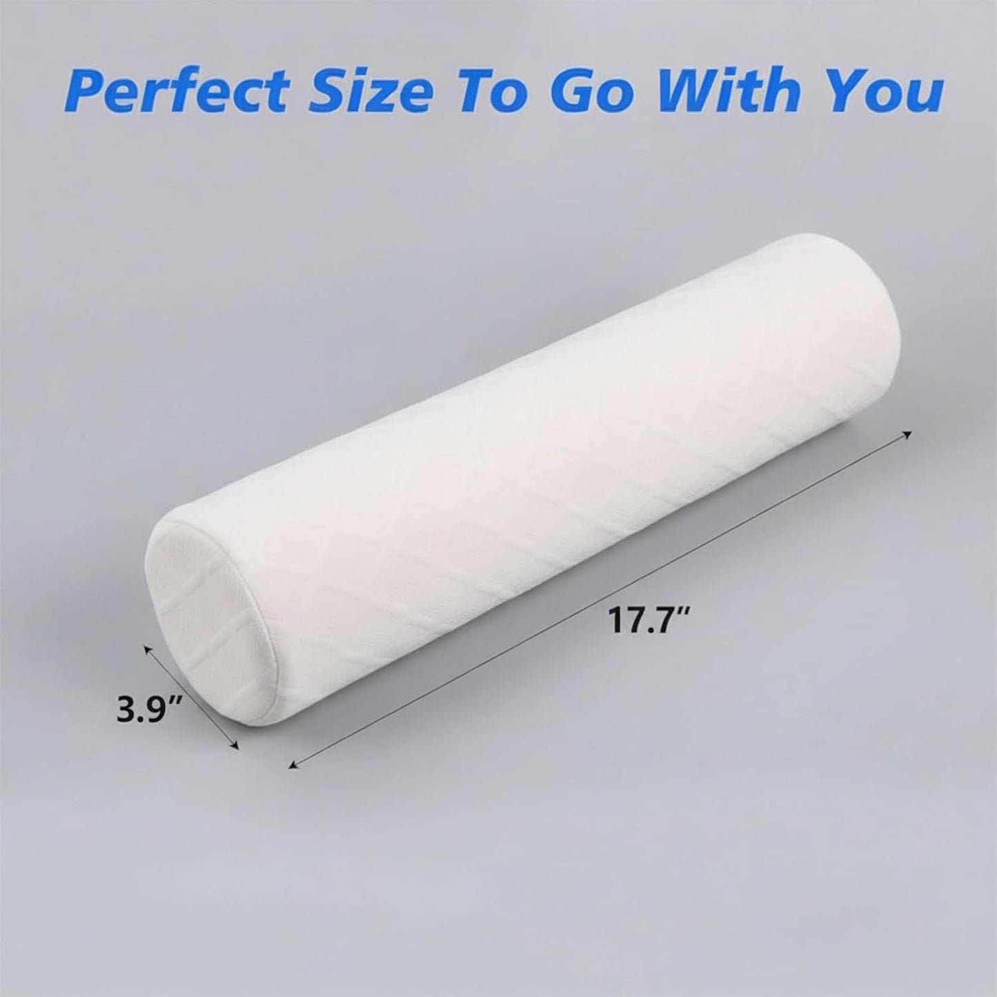 3.1" Small Neck Roll Memory Foam Pillow Cylinder,Detachable Cover | Neck Support Pillows for Sleeping,Comfortable Breathable,Round Bolster Pillow for Bed,Back ,Lumbar Leg and Yoga Pain Relief
