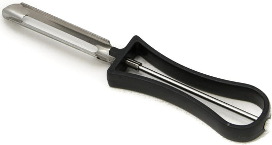 Chef Craft Classic Stainless Steel Blade Vegetable Peeler, 6 inches in length 2 piece set, Black