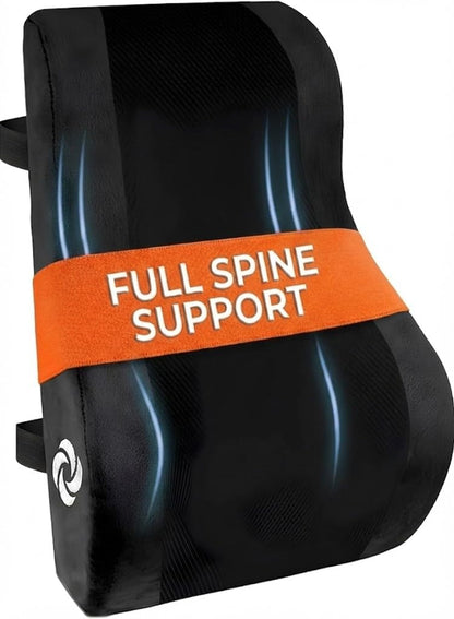 Samsonite Ergonomic Lumbar Support Pillow for Office Chair and Car Seat - Memory Foam Back Support Lumbar Pillow, Premium Cushion Chair Support for Lower Back Pain Relief and Versatile Use (Navy)