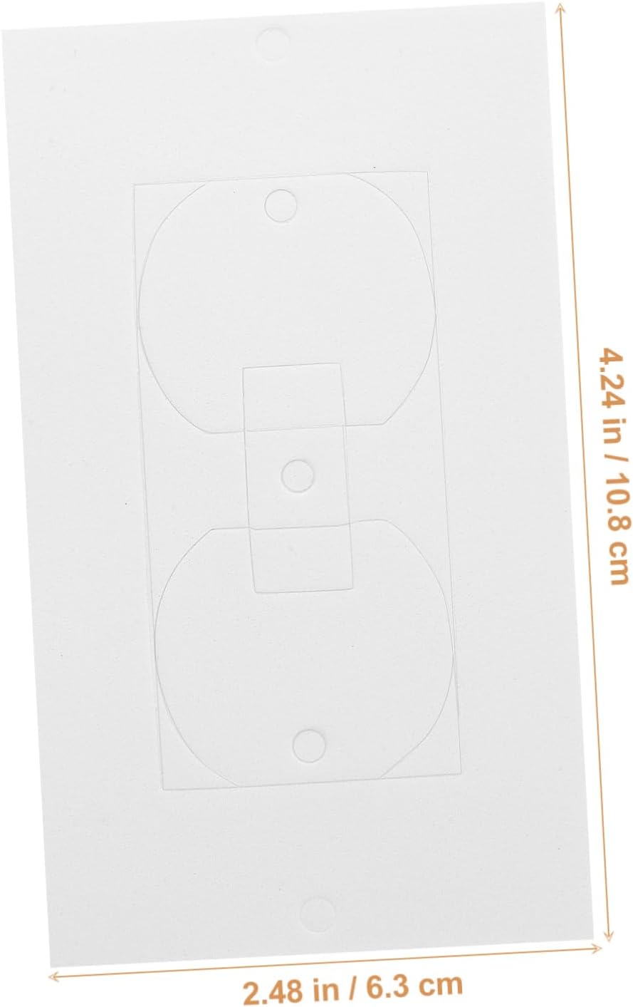 TEHAUX 50pcs Outlet Insulation Pads Waterproof Foam Gaskets for Wall Plates Draft Sealers for Electrical Outlets Compatible Standard Switches and