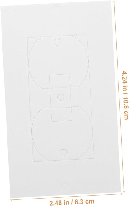 TEHAUX 50pcs Outlet Insulation Pads Waterproof Foam Gaskets for Wall Plates Draft Sealers for Electrical Outlets Compatible Standard Switches and