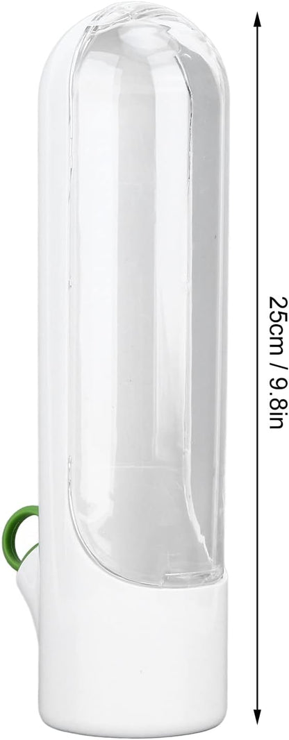 Agatige Cilantro Container for Fridge, 25cm Transparent Windows Vegetable Preservation Bottle Lettuce Keeper Containers for Cilantro Mint Parsley Asparagus