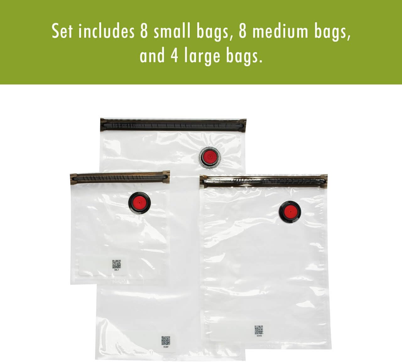 For food to stay fresh up to 5X longer, pump required (not included).