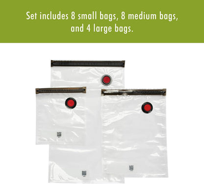 For food to stay fresh up to 5X longer, pump required (not included).