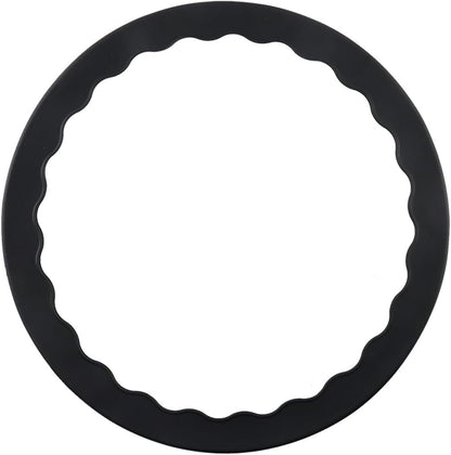 Semetall 1.5 Inch Rubber Caster Cups 8 Pack Black | Non Slip Furniture Coasters Floor Protectors for Bed Couch Table Chair