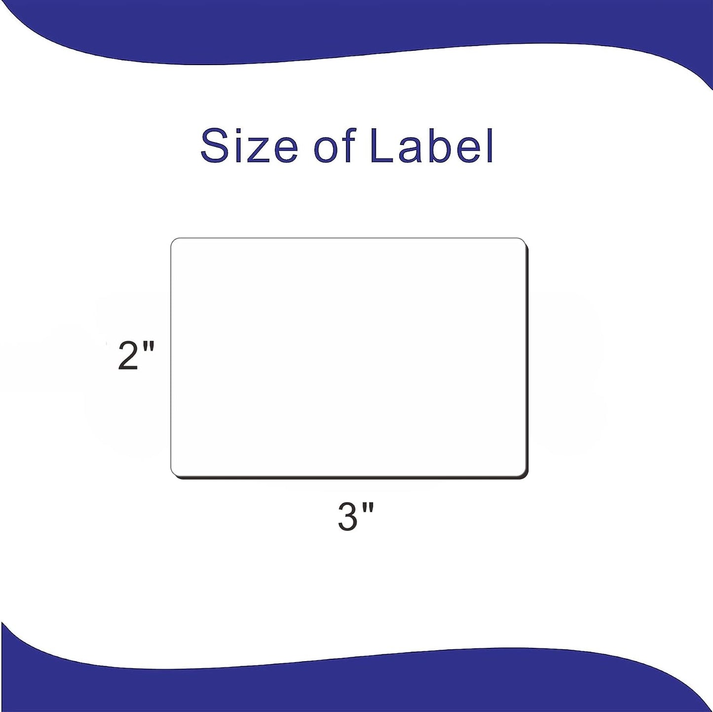 Hybsk 60 PCS Rectangle Removable Labels for Jars Containers Pantry Stickers- No Messy Residue After Use with Easy Write Surface (2 x 3 inch)