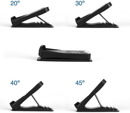 StrongTek Slant Board, ABS Plastic, Portable, 5 Angles 20°-50°, Non-Slip | 3.7 lb Lightweight Design, Secure Heel Support, Calf and Ankle Stretching, Physical Therapy, Home, Gym and Travel Use