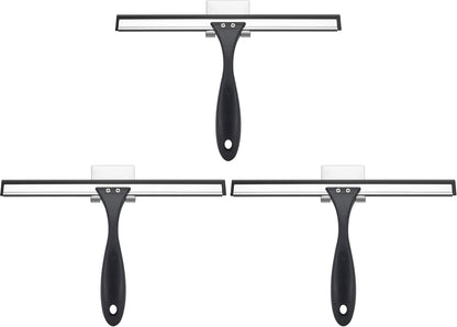 AmazerBath Squeegee for Shower Glass Door, All-Purpose Squeegee with Hook for Shower Doors, Windows, Mirrors, Tiles and Car Glass, 10 Inches