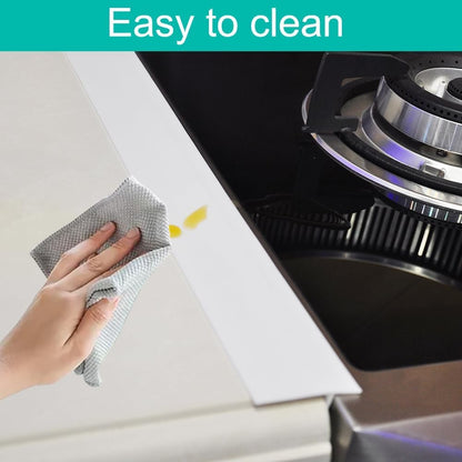 Stove Counter Gap Cover - 25 Inch Silicone Stove Gap Filler 2 Pack White | Kitchen silicone oven gap filler, countertop strips gap guard, easy to clean; white counter gap cover,crack guard for counter