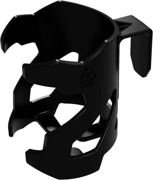 BedBev Cup Holder, Drink Holder, Bottle Holder Attachment for Beds, Bunk Bed Accessories, Lofted Beds and Cribs, Black