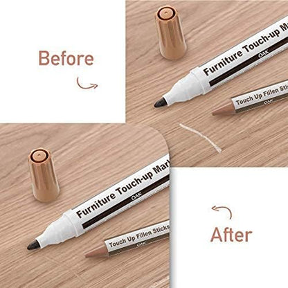 DAIXISM Furniture Repair Kit Wood Markers Wax Sticks, for Stains, Scratches, Wood Floors, Tables, Desks, Carpenters, Bedposts, Touch Ups, and Cover Ups (21)