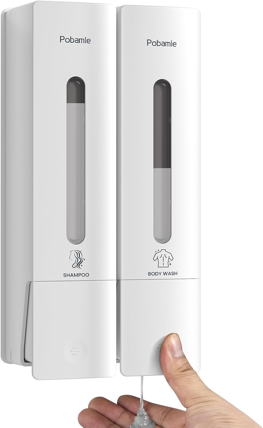1984 Shower Soap Dispenser Bathroom Set Shampoo Conditioner Body Wash Dispenser Wall Mounted Shower Shampoo Dispenser 3 Chamber No Drill for Home Star Hotel 3 x 400ml Pink