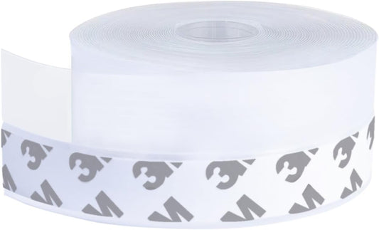 Silicone Clear Weather Stripping Door Seal, Silicone Seal Strip, Sliding Door Seal Weather Stripping, Door Draft Stopper for Side of Door, Self-Adhesive Insulation Tape for Gaps (25mm;26Ft)