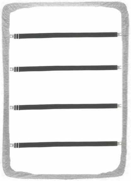 Bed Sheet Clip,Sofa Slipcover Holder,Hold the Sheets Tightly,20" to 78",4 Pieces(White)