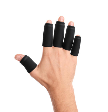 Strive Finger Sleeve Ice Pack Wrap, Hot & Cold Therapy, Black