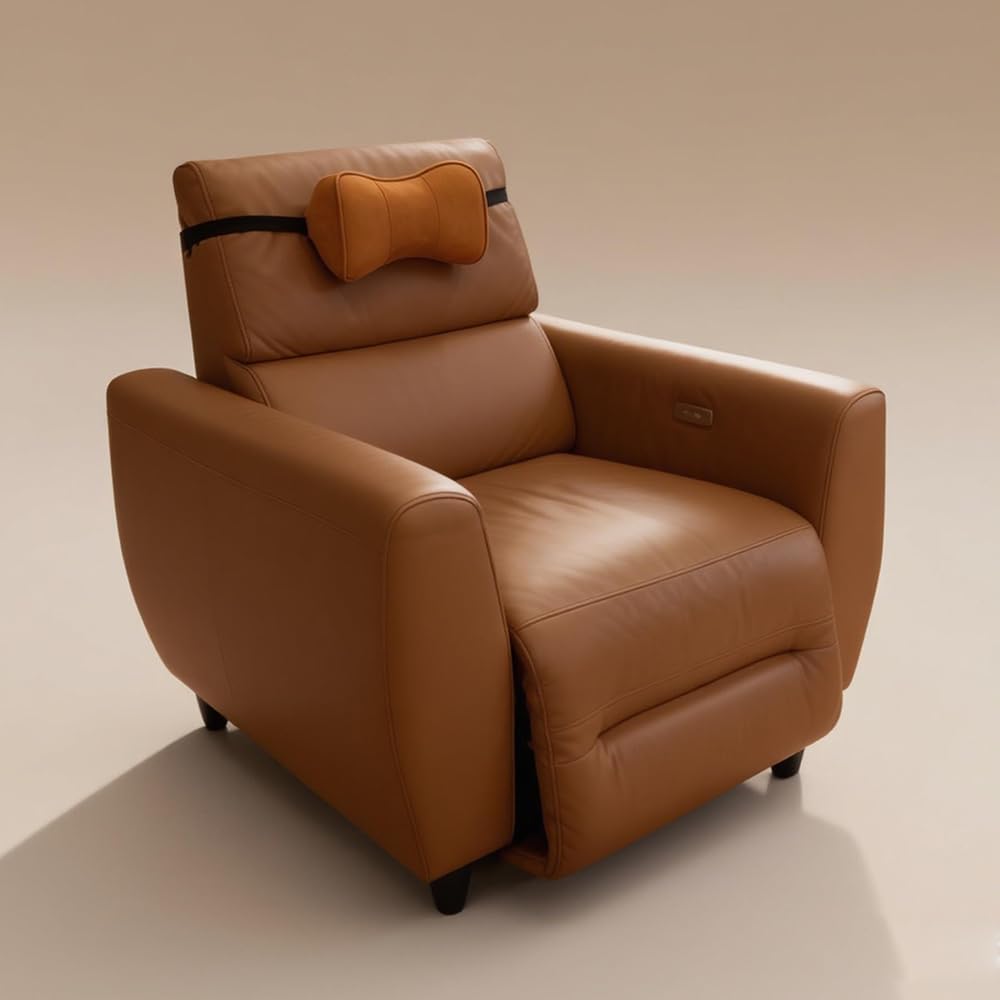 Car Neck Support Pillow Recliner Headrest Pillow for Neck Pain Relief Tan