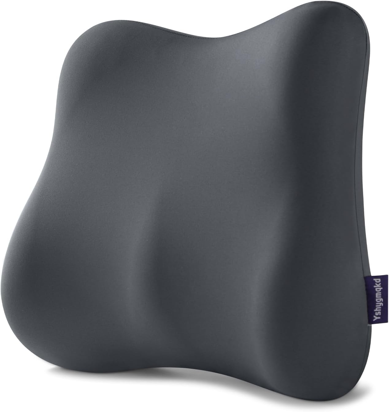 Lumbar Support Pillow for Office Chair Memory Foam Lumbar Cushion with Removable Cover Soft Back Support Pillow Suitable for Car, Couch, Gaming, Dark Blue