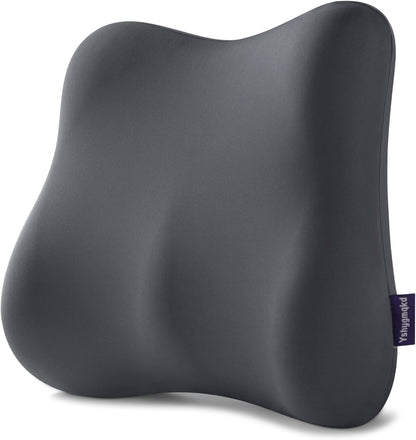 Lumbar Support Pillow for Office Chair Memory Foam Lumbar Cushion with Removable Cover Soft Back Support Pillow Suitable for Car, Couch, Gaming, Dark Blue