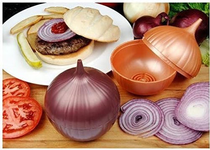 Hutzler Red Onion Saver Storage Container - Cut Onions Stay Fresh Longer