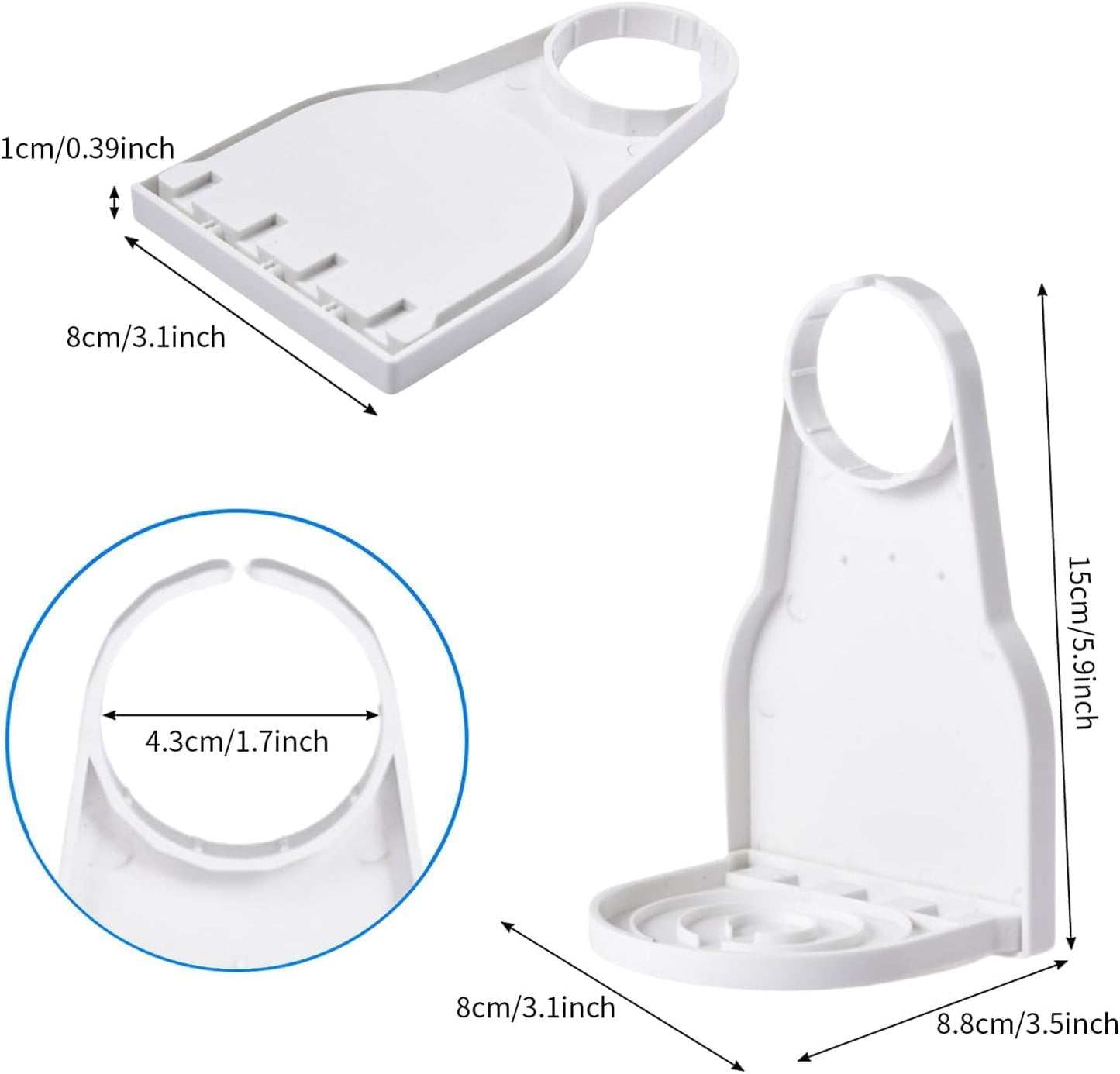 White Foldable Detergent Drip Catcher Laundry Clip Tight On Laundry Bottle Spouts Laundry Detergent Cup Holder Liquid Laundry Detergent