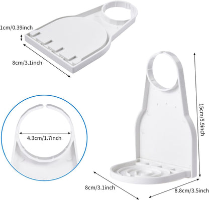 White Foldable Detergent Drip Catcher Laundry Clip Tight On Laundry Bottle Spouts Laundry Detergent Cup Holder Liquid Laundry Detergent