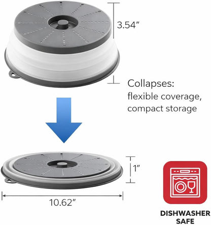 HIC Kitchen Splatter Guards for Microwave, BPA Free, Set of 4