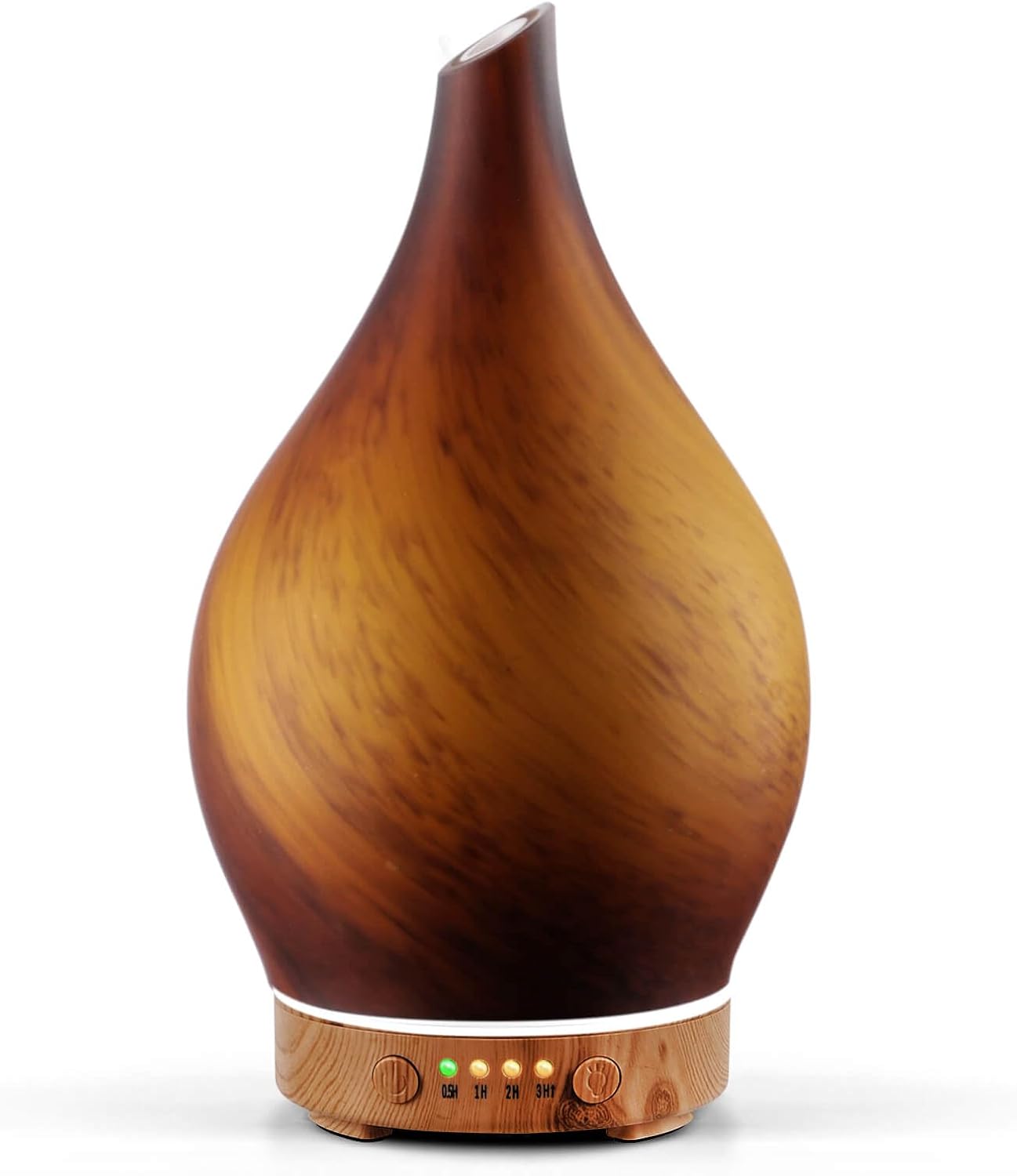 Porseme Oil Diffuser 3D Glass Aromatherapy Ultrasonic Humidifier, Air Refresh Auto Shut-Off, Timer Setting, BPA Free for Home Hotel Yoga Leisure SPA Gift 150ml Last 6H - Colors A