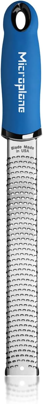 Premium Classic Series Zester - Lipstick Pink | Lemon Zester tool, Hard Cheese & Vegetable Grater | For Citrus, Parmesan Cheese, Garlic, Ginger, Nutmeg | Fine Stainless Steel Blade, Made in USA