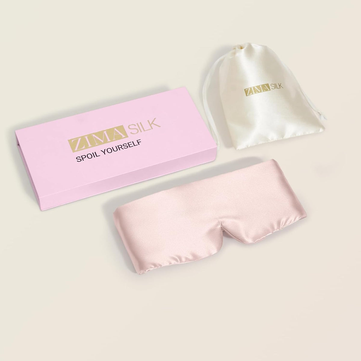 ZIMASILK 22 Momme 100% Mulberry Silk Sleep Mask - Full Silk Filled
