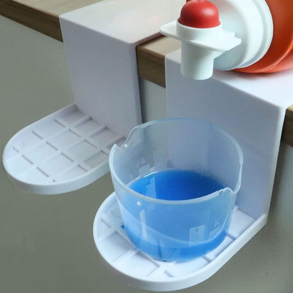 Gonetre 2 Pack Laundry Detergent Dispenser Cup Holder, Soap Dispenser, Detergent Cup Holder Drip Catcher Tray, Laundry Dispenser for Fabric Softener Container