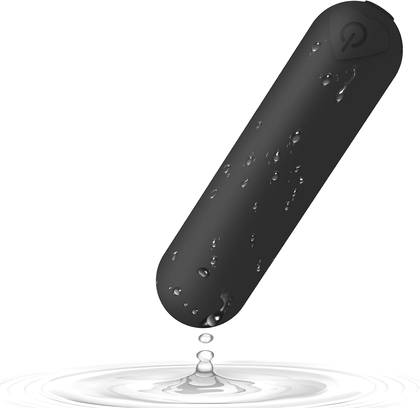 Mini Handheld Electric Back Massager Waterproof Quite Massager, Portable Massager for Back Neck Shoulder Body,Light Purple