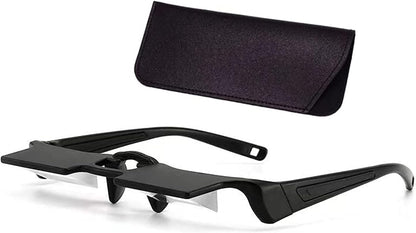 Lazy Glasses Laying Down Light Prism Glasses 90°Angle Prism Glasses Neck Relaxer for Lying down Reading and Watching