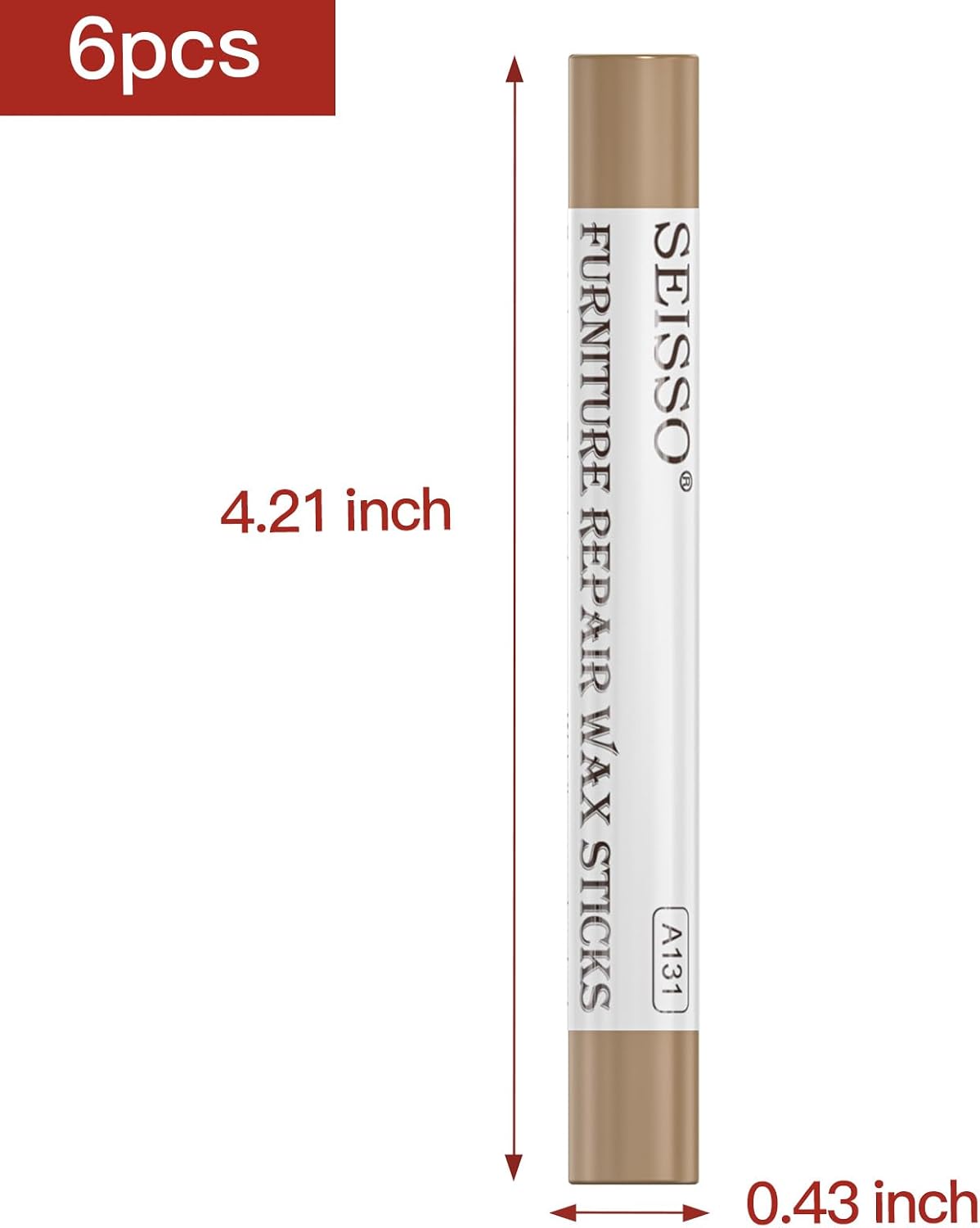 Furniture Repair kit, Wood Scratch Cover Markers*6 and Wax Filler Sticks*6 with Sharpener- 13Pack, Furniture Markers Touch Up Kit for Cover Ups Wooden Floors, Tables, Desks, Carpenters, Stains, Holes